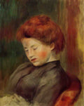 Pierre Auguste Renoir woman s head 4 Art A4 Photo Print