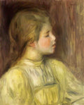 Pierre Auguste Renoir woman s head the thinker Art A4 Photo Print