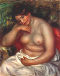 Pierre Auguste Renoir woman sleeping Art A4 Photo Print
