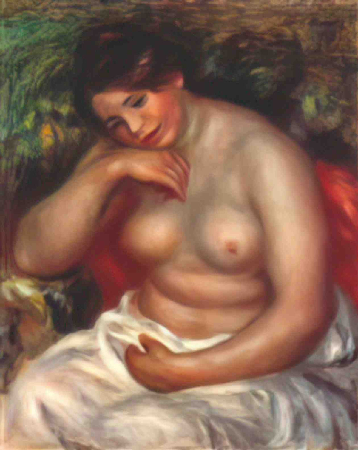 Pierre Auguste Renoir woman sleeping Art A4 Photo Print