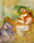 Pierre Auguste Renoir women and child Art A4 Photo Print
