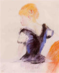 Pierre Auguste Renoir young blond girl 1890 Art A4 Photo Print