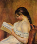 Pierre Auguste Renoir young girl reading 1895 Art A4 Photo Print