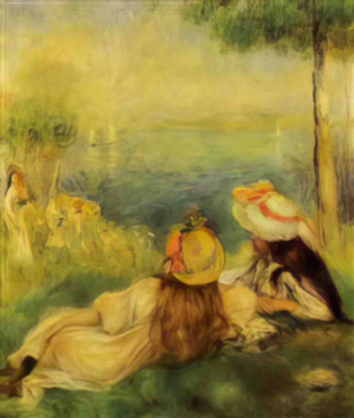 Pierre Auguste Renoir young girls by the sea 1894 1 Art A4 Photo Print
