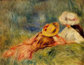 Pierre Auguste Renoir young girls by the water Art A4 Photo Print