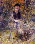 Pierre Auguste Renoir young woman on a bench 1875 Art A4 Photo Print