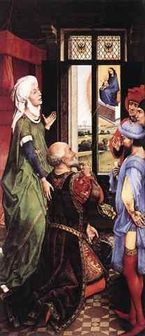 Pierre Bladelin Triptych left panel A4 Photo Print