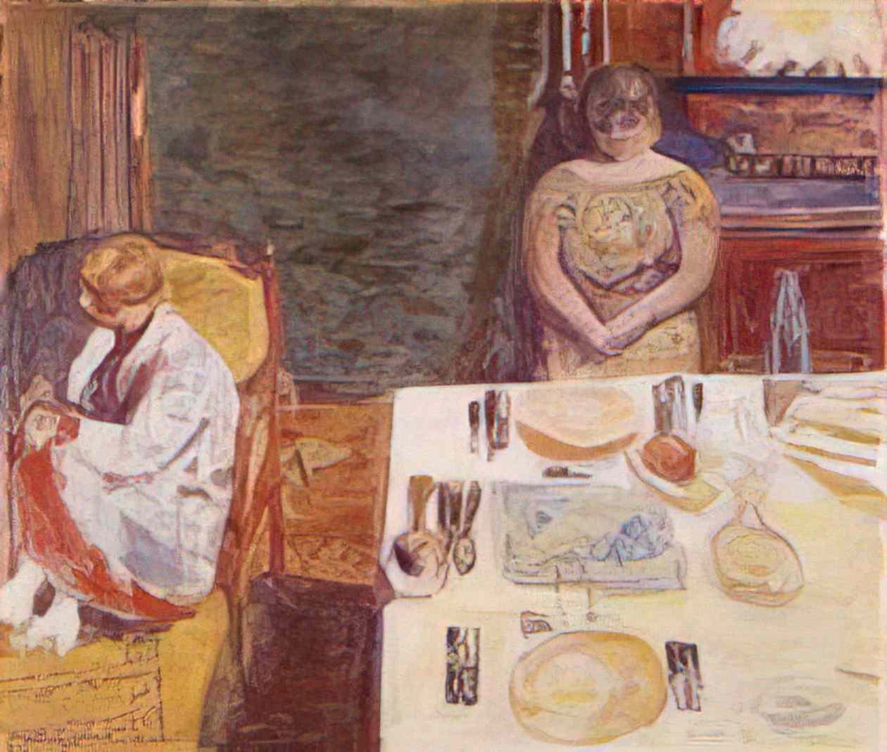 Pierre Bonnard before dinner 1924 Art A4 Photo Print