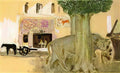 Pierre Bonnard cow behind a tree Art A4 Photo Print