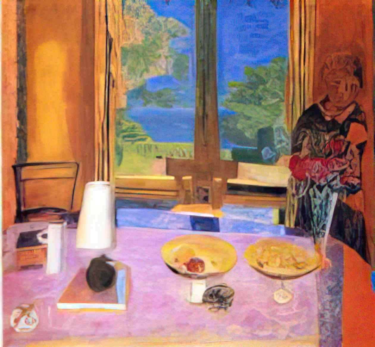 Pierre Bonnard dining room on the garden Art A4 Photo Print