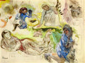Pierre Bonnard figure studies for le printemps 1912 Art A4 Photo Print