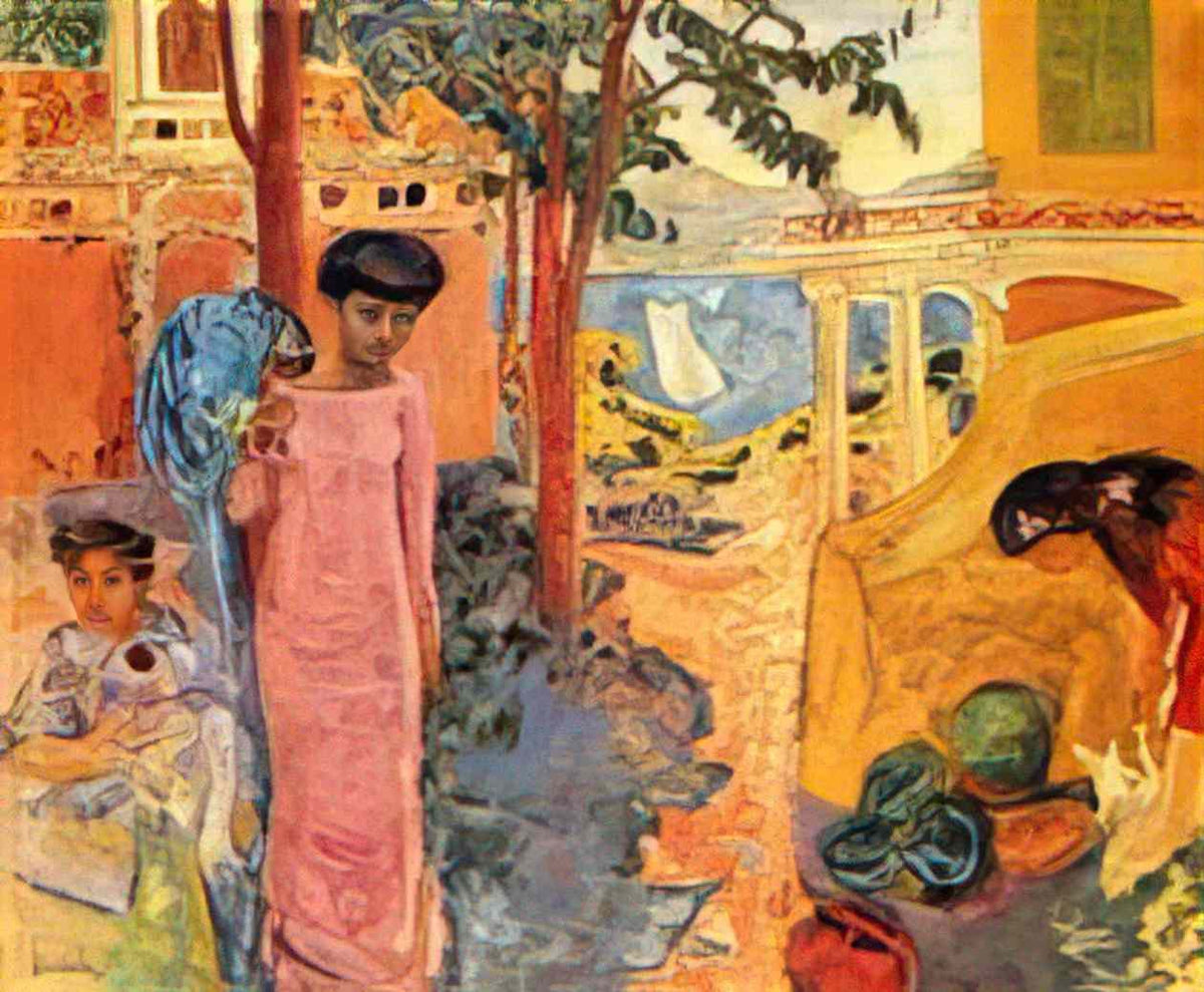 Pierre Bonnard girl with parrot 1910 Art A4 Photo Print