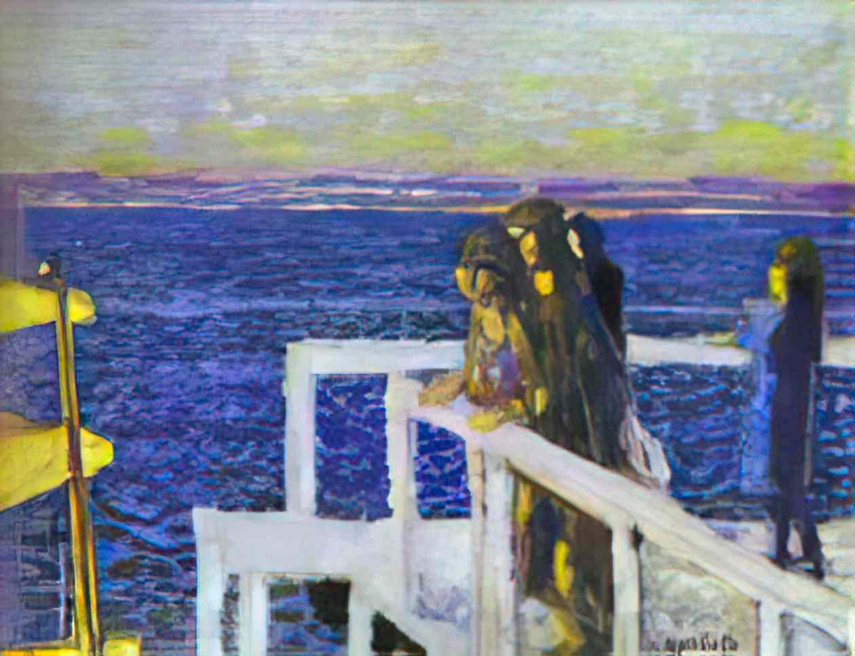 Pierre Bonnard landing stage Art A4 Photo Print