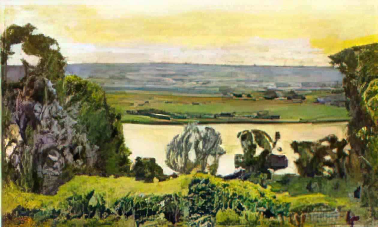 Pierre Bonnard landscape at vernon 1915 Art A4 Photo Print
