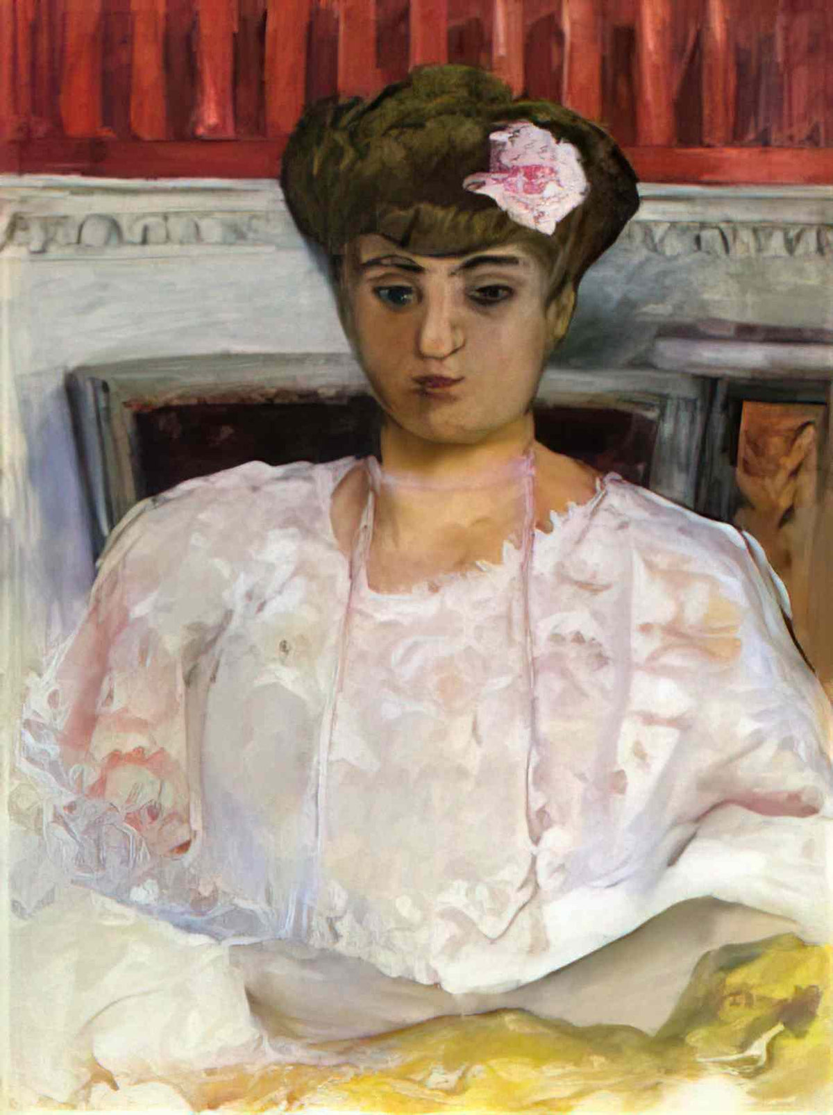 Pierre Bonnard misia with a pink corsage 1908 Art A4 Photo Print