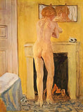Pierre Bonnard nude at the fireplace 1913 Art A4 Photo Print