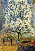 Pierre Bonnard the almond tree in blossom Art A4 Photo Print