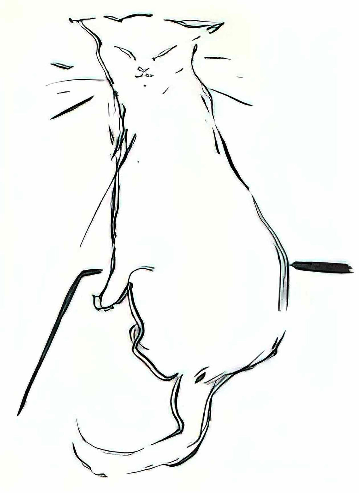Pierre Bonnard the cat Art A4 Photo Print