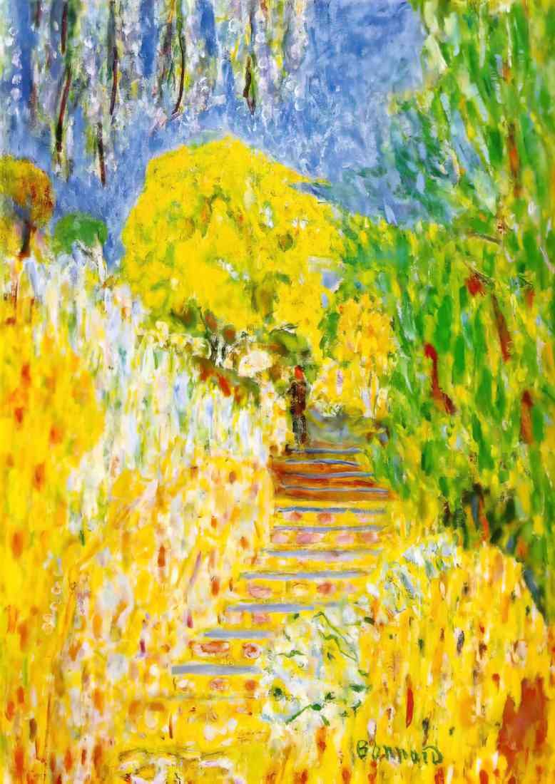 Pierre Bonnard the garden steps 1940 A4 Photo Print