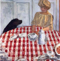 Pierre Bonnard the red checkered tablecloth Art A4 Photo Print