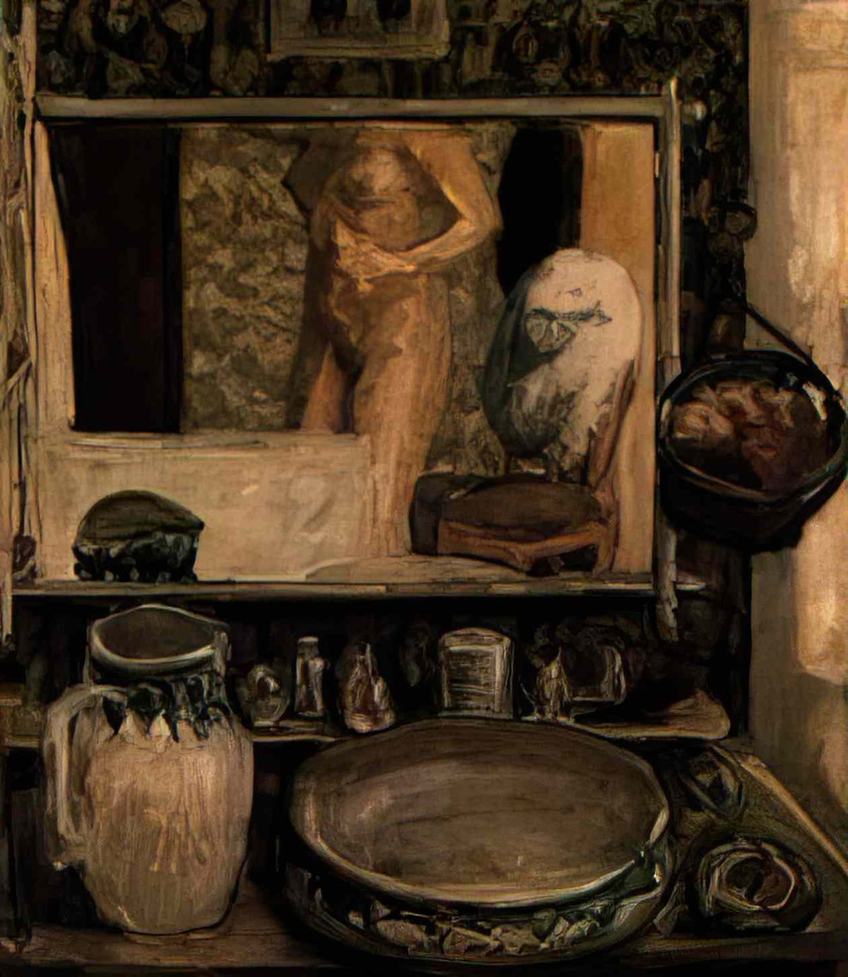 Pierre Bonnard the toilet 1908 Art A4 Photo Print