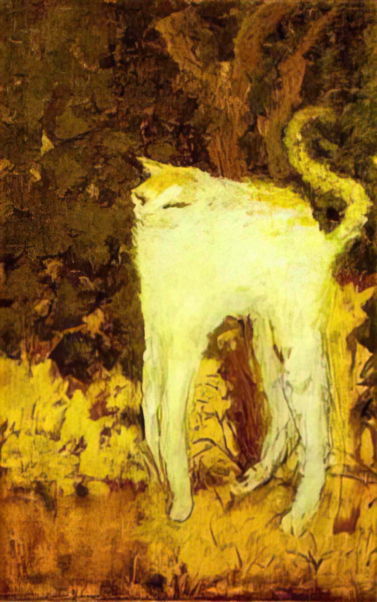 Pierre Bonnard the white cat 1894 Art A4 Photo Print