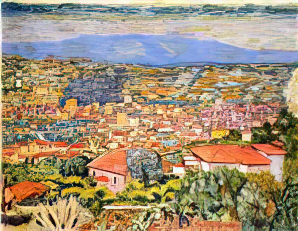 Pierre Bonnard view of le cannet roofs 1942 Art A4 Photo Print