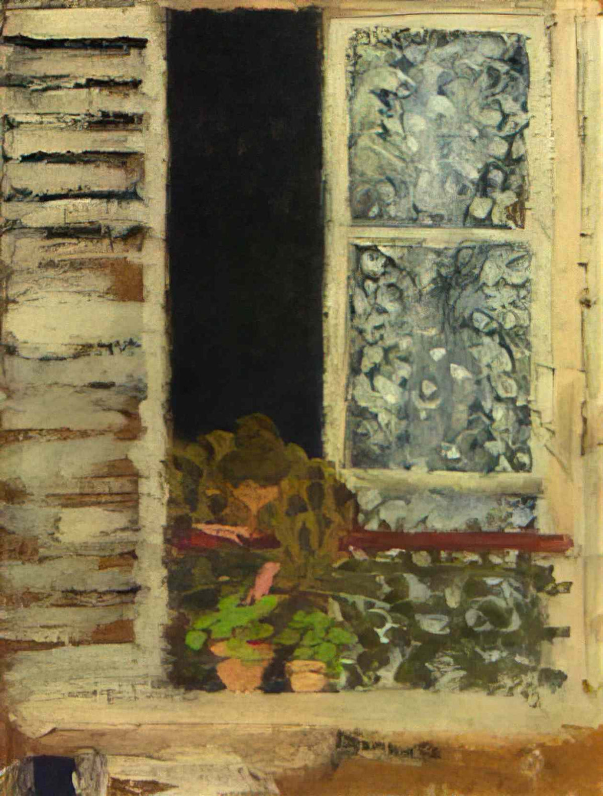 Pierre Bonnard woman at her window Art A4 Photo Print