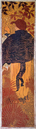 Pierre Bonnard woman in a blue pelerine 1898 Art A4 Photo Print