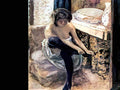 Pierre Bonnard woman in black stockings Art A4 Photo Print