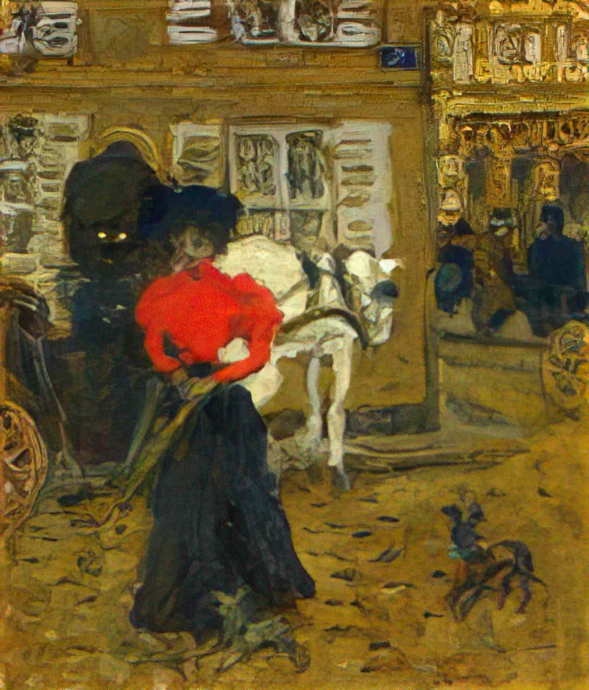 Pierre Bonnard woman on the street 1894 Art A4 Photo Print