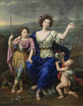 Pierre Mignard The Marquise de Seignelay and Two of her Sons A4 Photo Print