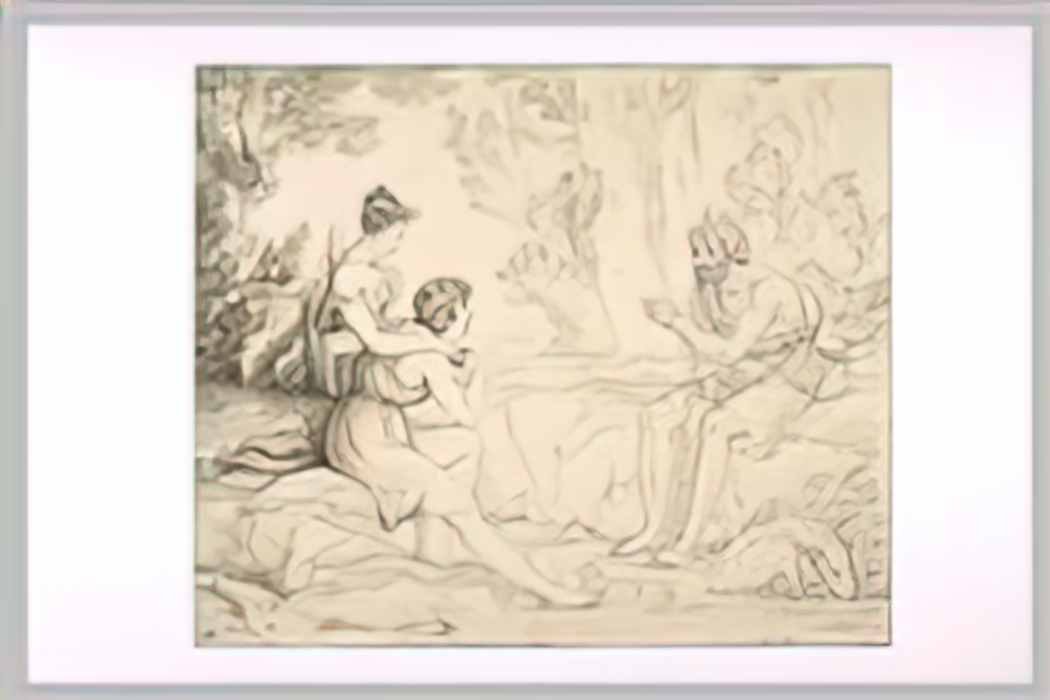 Pierre Narcisse Guerin philetus teacher daphnis and chloe Art A4 Photo Print