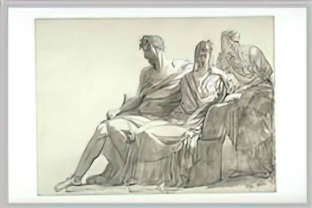 Pierre Narcisse Guerin study for the painting phaedra and hippolytus Art A4 Photo Print