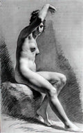Pierre Paul Prud hon female nude raising her arm Art A4 Photo Print