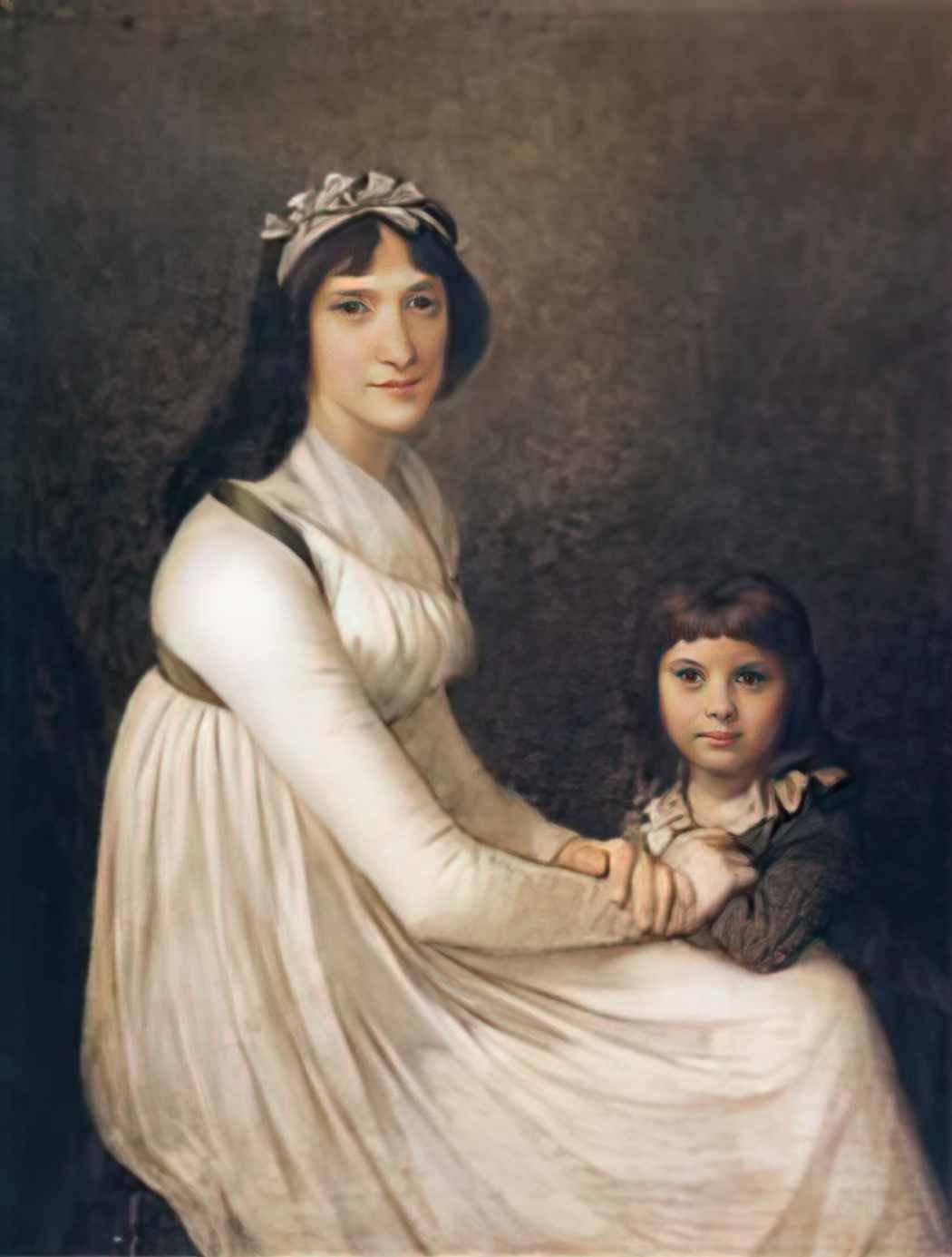 Pierre Paul Prud hon portrait of a woman with her child Art A4 Photo Print