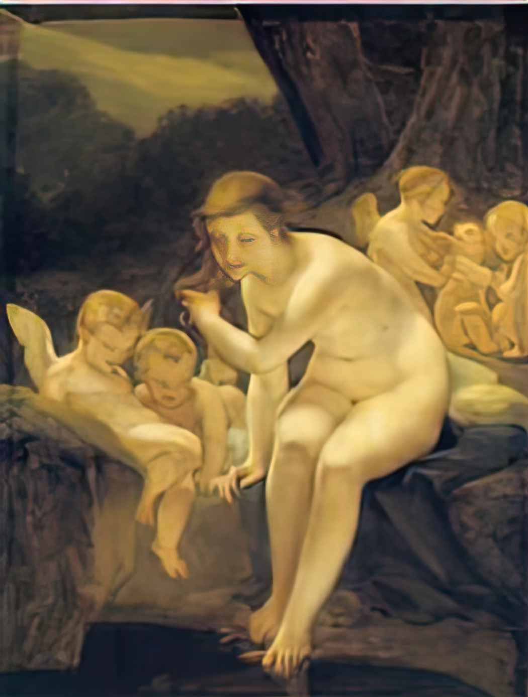 Pierre Paul Prud hon venus bathing innocence Art A4 Photo Print