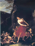 Pierre Paul Prud hon young naiad tickled by the cupids Art A4 Photo Print