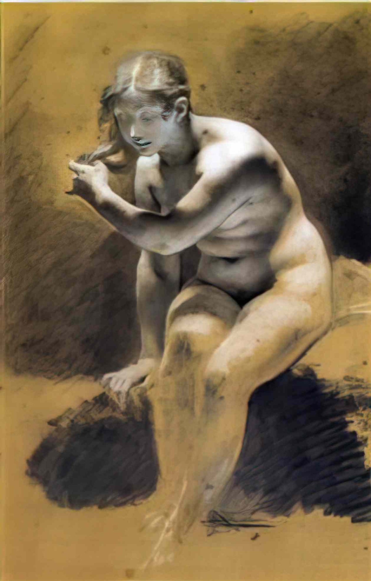 Pierre Paul Prud'hon bathing venus Art A4 Photo Print