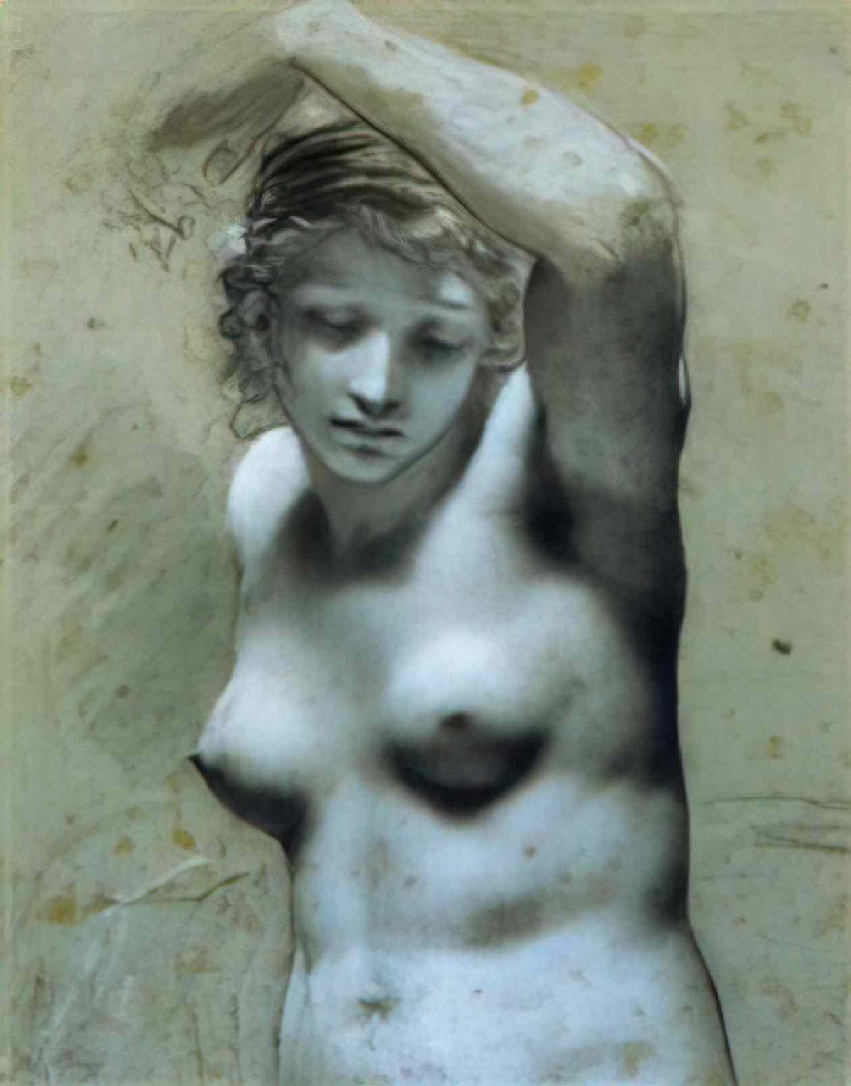 Pierre Paul Prud'hon bust of female nude Art A4 Photo Print