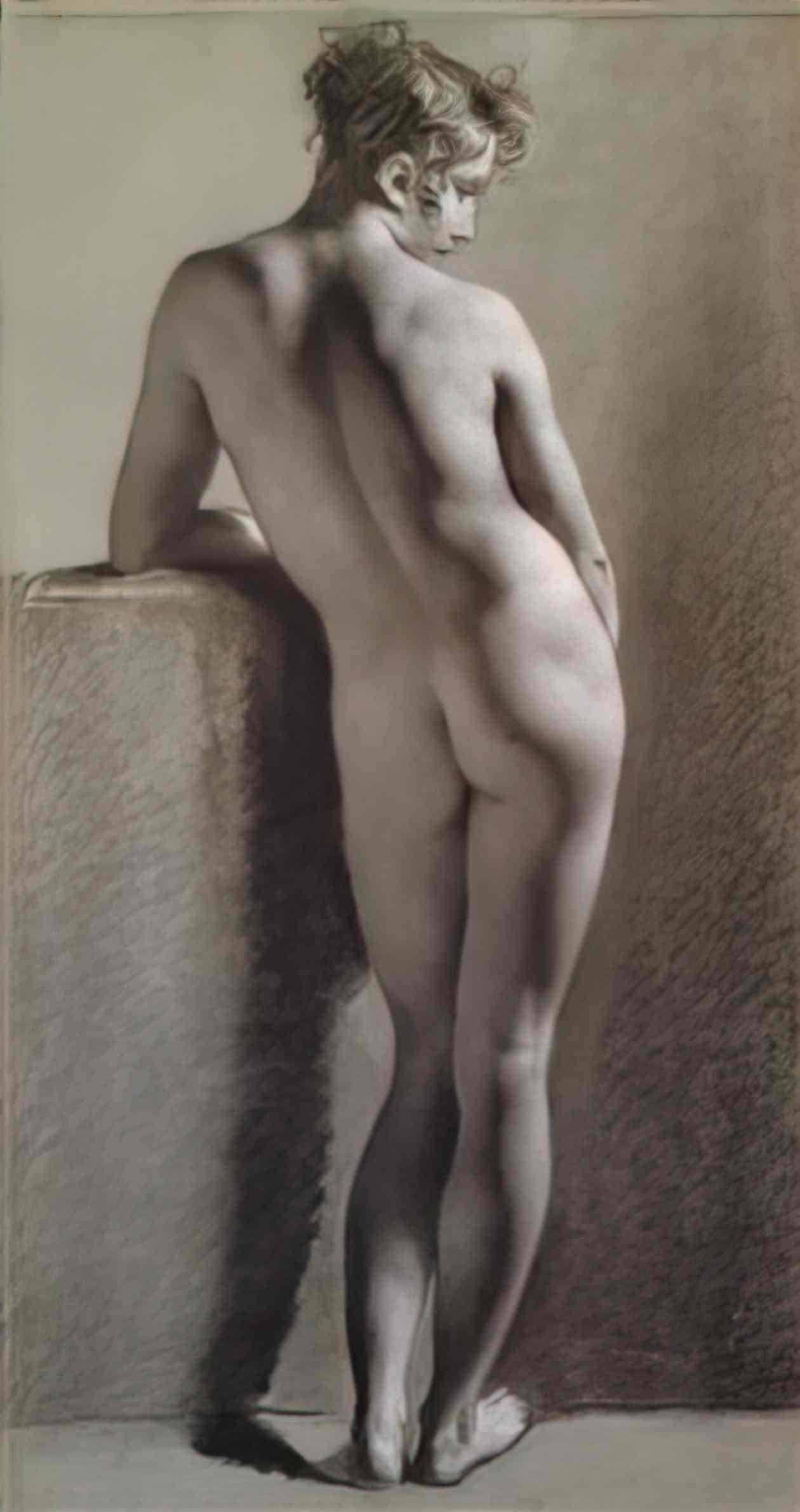 Pierre Paul Prud'hon female nude from behind Art A4 Photo Print