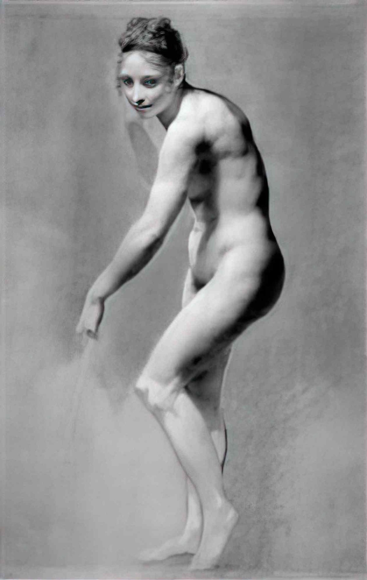 Pierre Paul Prud'hon female nude leaning Art A4 Photo Print