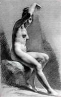 Pierre Paul Prud'hon female nude raising her arm Art A4 Photo Print