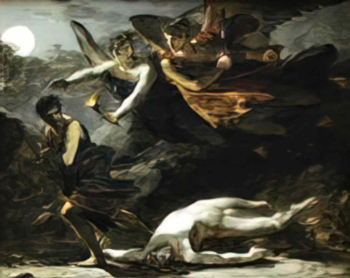 Pierre Paul Prud'hon justice and divine vengeance pursuing crime study Art A4 Photo Print