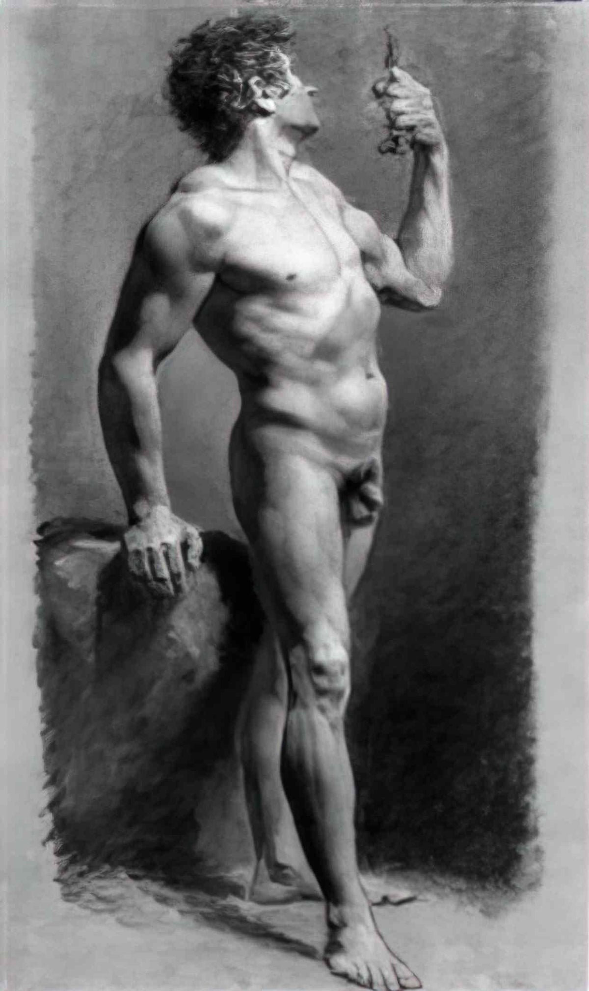 Pierre Paul Prud'hon male nude turning Art A4 Photo Print