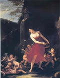 Pierre Paul Prud'hon young naiad tickled by the cupids Art A4 Photo Print