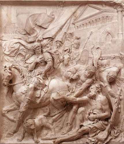 Pierre Puget Puget The Meeting of Alexander the Great and Diogenes A4 Photo Print