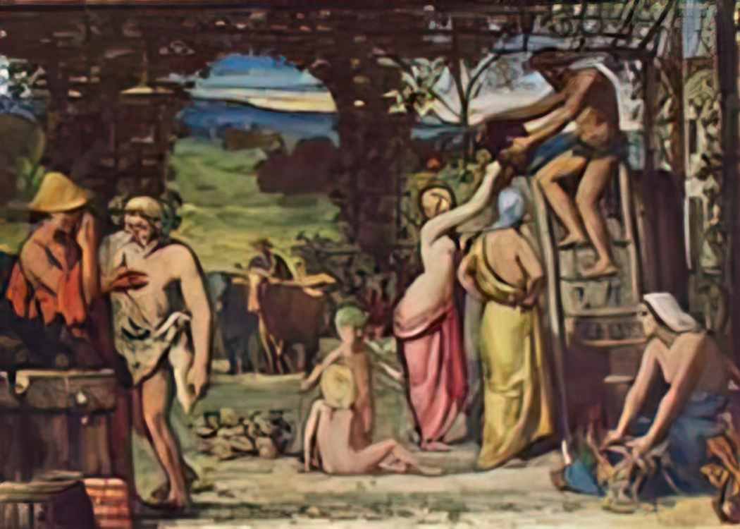 Pierre Puvis de Chavannes autumn Art A4 Photo Print
