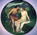 Pierre Puvis de Chavannes daphnis and chloe Art A4 Photo Print