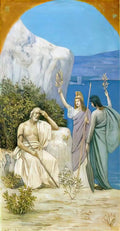 Pierre Puvis de Chavannes homer epic poetry Art A4 Photo Print